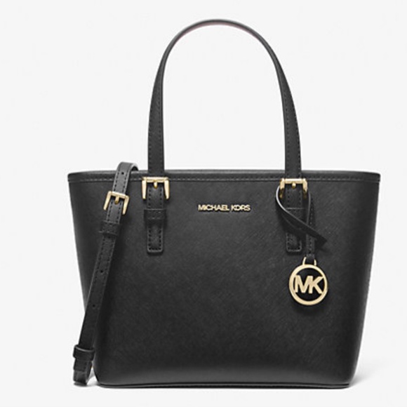 Michael Kors Jet Set Travel Extra-Small Saffiano Leather Top-Zip Tote Bag New - Picture 1 of 7